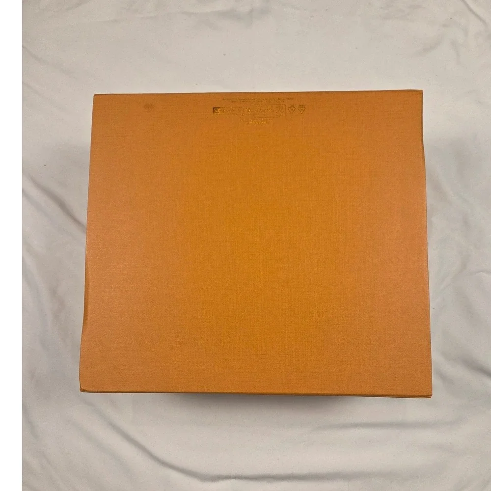 Authentic Louis Vuitton Storage Box Large Orange Magnetic Folding Luxury